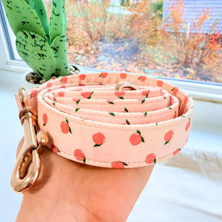 Peach Blush Joyline™ Leash – 100 % Cotton Shell Leash Sniff & Bark™