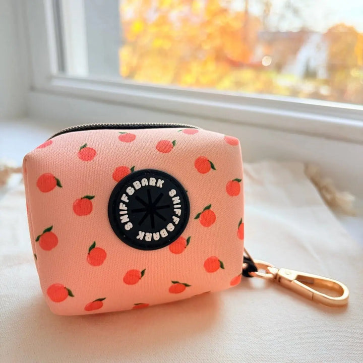 Peach Blush Poop GlamGo™ – Poop Bag Case – Posh Exits Poop Bag Holder Sniff & Bark™