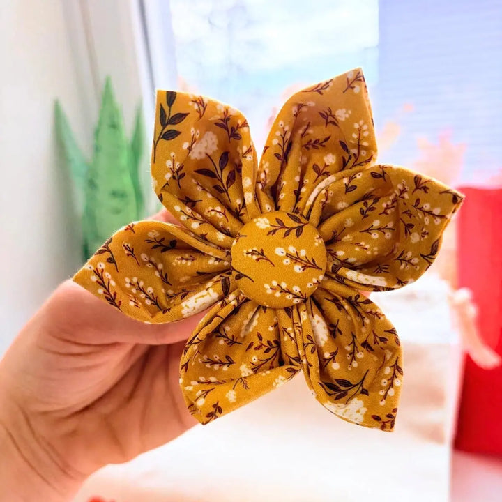 Sunny Daisy Signature Band™ + Slide-On Bloomtie™ Flower Collar Sniff & Bark™