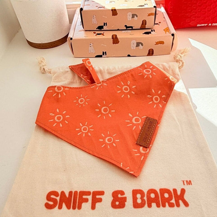 Amber Suns Flairtie™ Bandana – 100% Cotton Bandana Sniff & Bark™