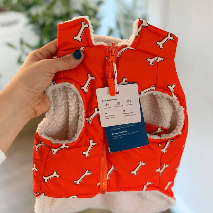 Coral Fetch Reversible Cozy Fleece Vest™ Cozy Fleece Sniff & Bark™