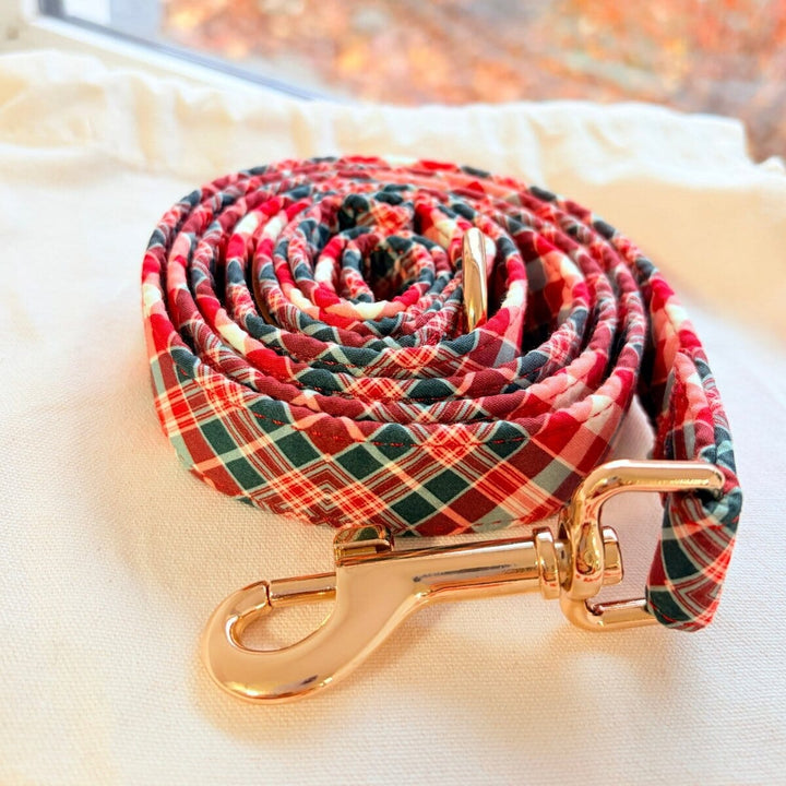 Garent Plaid Joyline™ Leash – 100 % Cotton Shell Leash Sniff & Bark™