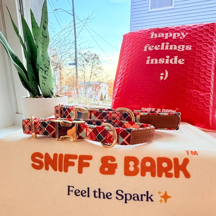 Garent Plaid Signature Band™ - Crafted Collar Collar Only Sniff & Bark™