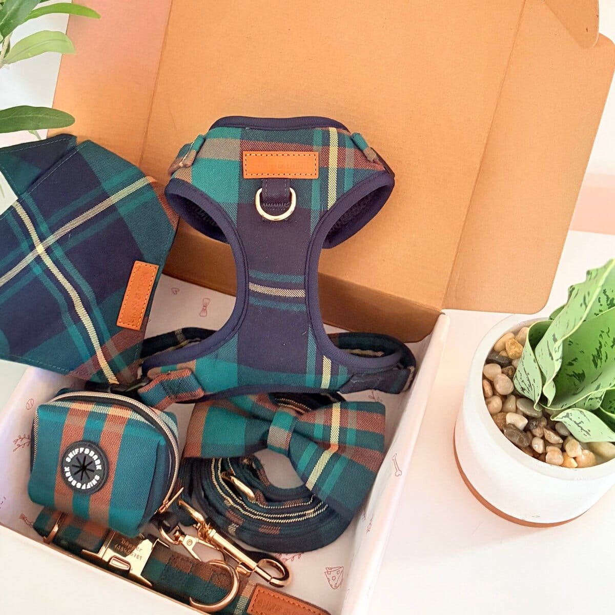 Safe & Cute Matching Dog Unbreakable Collar™ and Leash, Bowtie