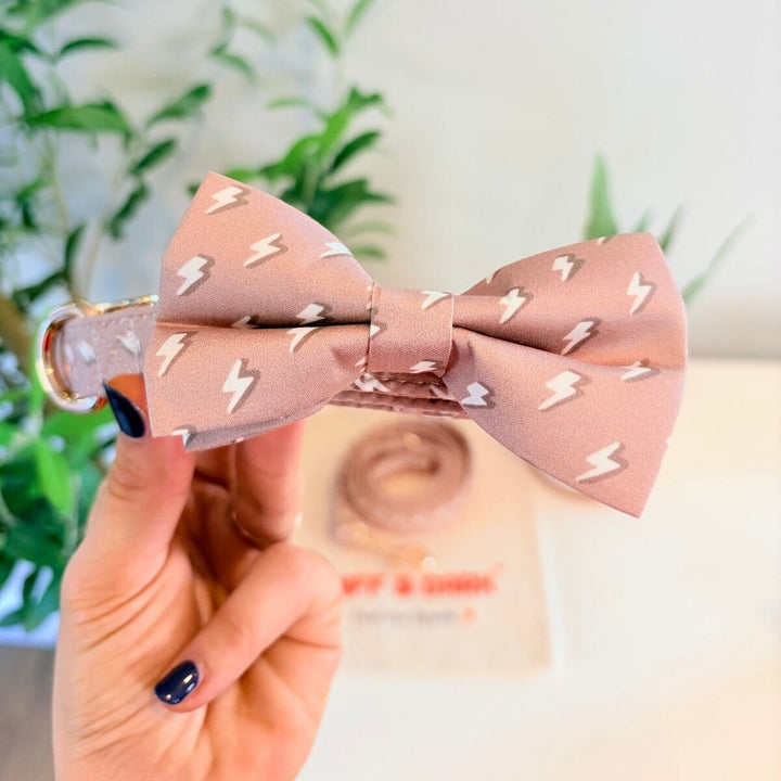 Lightnings Signature Band™ + Slide-On Dappertie™ + Joyline™ Bowtie Collar & Leash Set Sniff & Bark™
