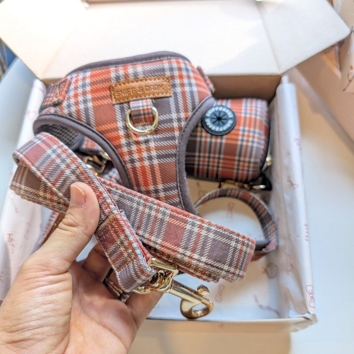 Maple Plaid AllSet™ Harness Matching Bundle (D Ring) Bundle Sniff & Bark™