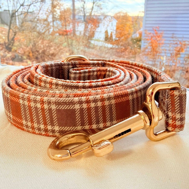 Maple Plaid Joyline™ Leash – 100 % Cotton Shell Leash Sniff & Bark™
