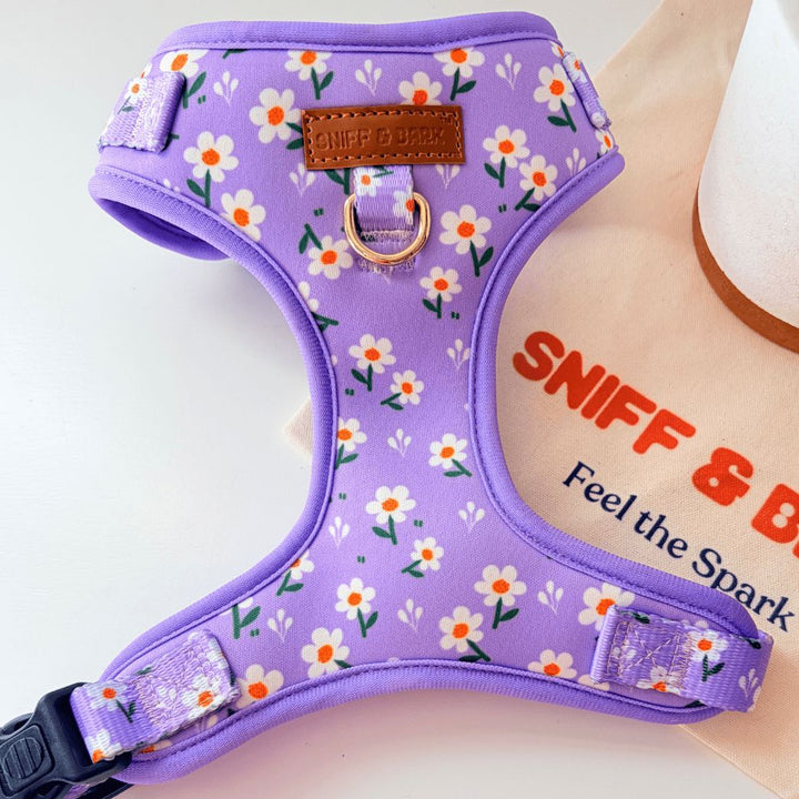 Purple Daisy AllSet™ Harness – Adjustable Bliss (D Ring) Harness Sniff & Bark™