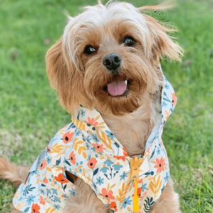 Yellow Floral Reversible Zoomies Rain Vest™