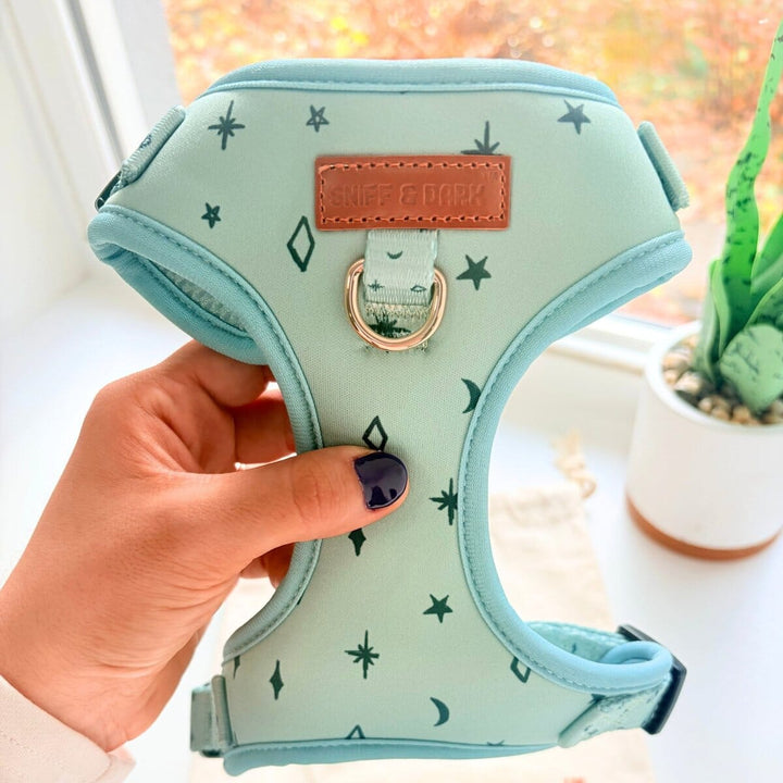 Teal Stars AllSet™ Harness – Adjustable Bliss (D Ring) Harness Sniff & Bark™