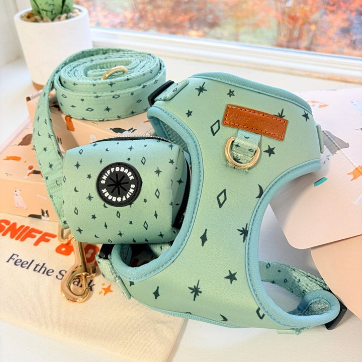 Teal Stars AllSet™ Harness Matching Bundle (D Ring) Bundle Sniff & Bark™