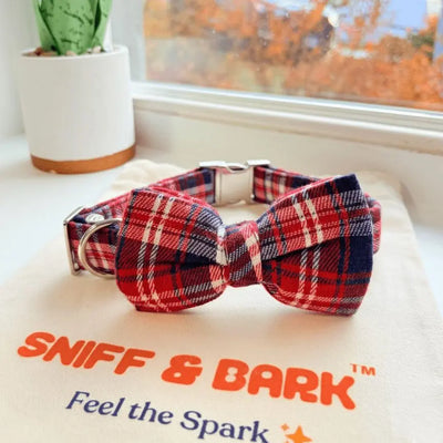 Crimson Navy Plaid Signature Band™ + Slide-On Dappertie™