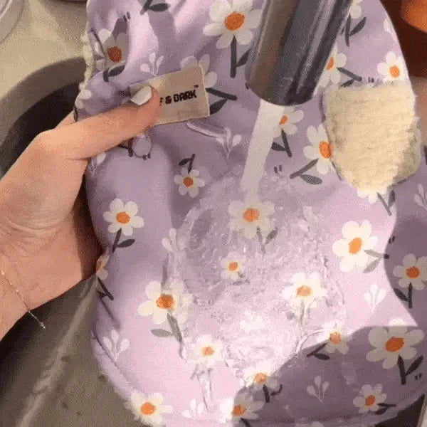 Purple Daisy Reversible Cozy Fleece Vest™ Cozy Fleece Sniff & Bark™ 